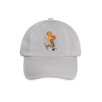 Wiedehopf Vintage - Baseballkappe - Grau - Vorne