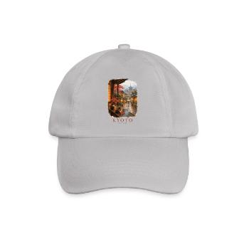 Kyoto Japan Vintage Frühlingsanhänger - Baseballkappe - Grau - Vorne