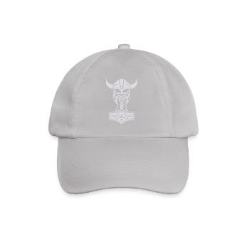 Mjölnir Viking Tribal – Thors Hammer - Baseballkappe - Grau - Vorne