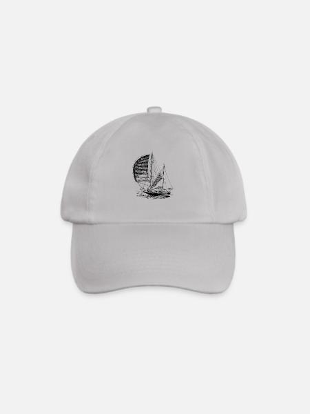 Segelboot - Baseballkappe - Grau