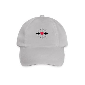 Herz - Baseballkappe - Grau - Vorne