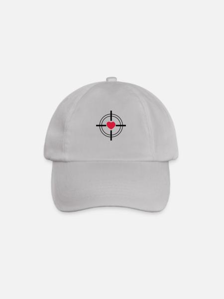 Herz - Baseballkappe - Grau