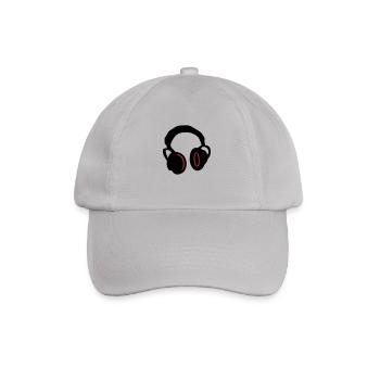 Kopfhörer - Headphones - Baseballkappe - Grau - Vorne