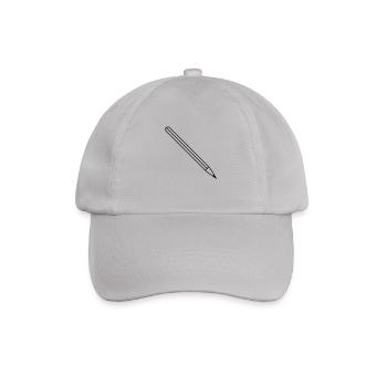 pencil - Baseballkappe - Grau - Vorne