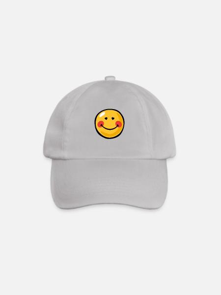 Smiley in love - Baseballkappe - Grau