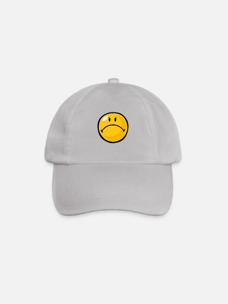 Smiley Anger Riled - Baseballkappe - Grau