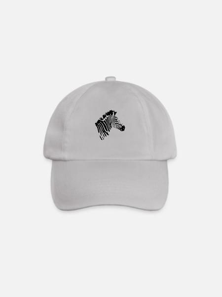 zebra animal - Baseballkappe - Grau