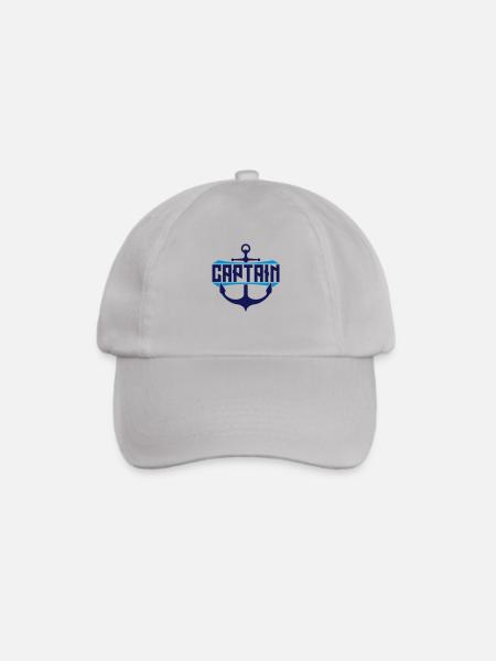 Captain Anker Text - Baseballkappe - Grau