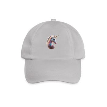 Einhorn Embryo 1 - Baseballkappe - Grau - Vorne
