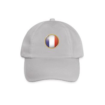 Frankreich Emblem - Baseballkappe - Grau - Vorne