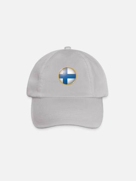 Finnland Emblem - Baseballkappe - Grau