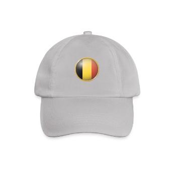 Belgien Emblem - Baseballkappe - Grau - Vorne