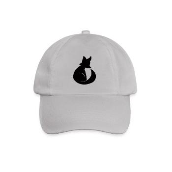 Fuchs Silhouette - Baseballkappe - Grau - Vorne