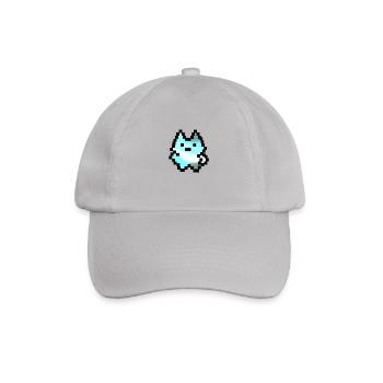 Kleiner Pixel-Kerl - Baseballkappe - Grau - Vorne