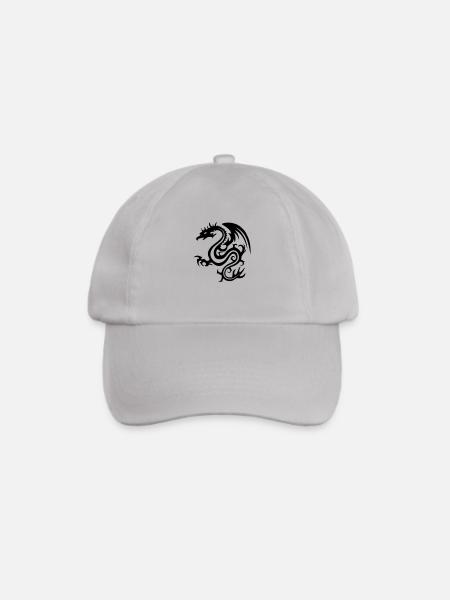 Drache - Baseballkappe - Grau