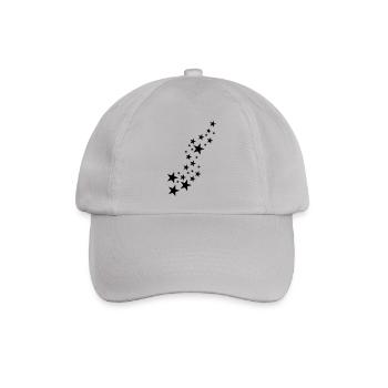 sterne - Baseballkappe - Grau - Vorne