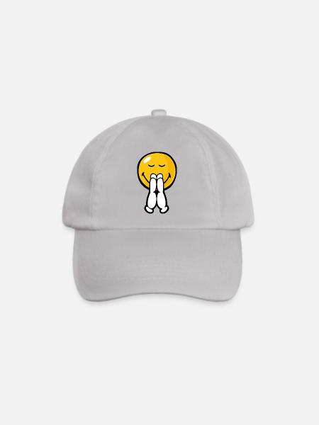 Smiley Pray - Baseballkappe - Grau