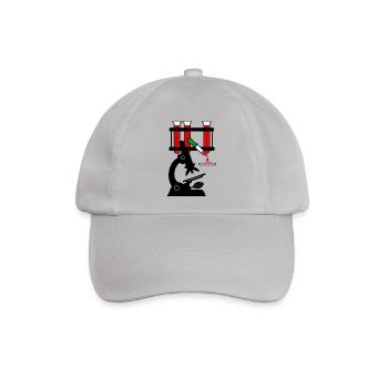 Blutspende microschoop - Baseballkappe - Grau - Vorne
