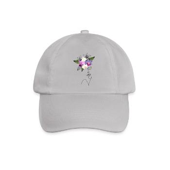 Lady Orchidee - Baseballkappe - Grau - Vorne