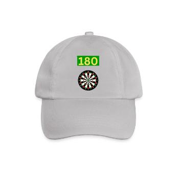 180 Dart Design - Baseballkappe - Grau - Vorne