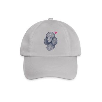 Pudel – Elegant, Klug & Voller Charme - Baseballkappe - Grau - Vorne