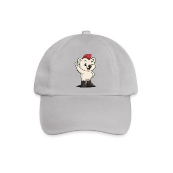 Punk Icebear - Baseballkappe - Grau - Vorne