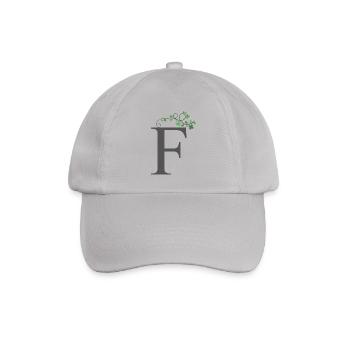 F mit Kleeblätter - Baseballkappe - Grau - Vorne