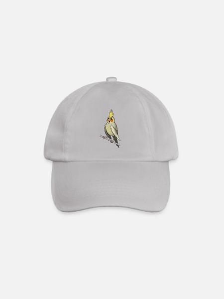 Nymphensittich Vogel Vögel Käfig Kanarienvogel - Baseballkappe - Grau