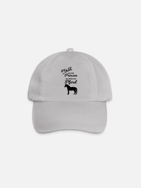 Pfeiff auf den Prinzen Ich nehm das Pferd reiten - Baseballkappe - Grau