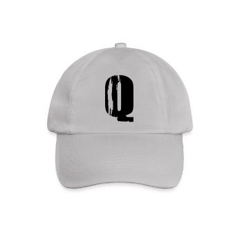 Q - Buchstabe - Baseballkappe - Grau - Vorne