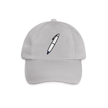 Schreibstift für Schriftsteller - Baseballkappe - Grau - Vorne