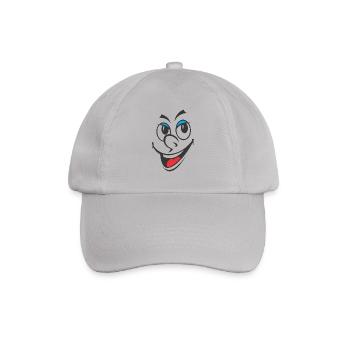 Smiley - Baseballkappe - Grau - Vorne