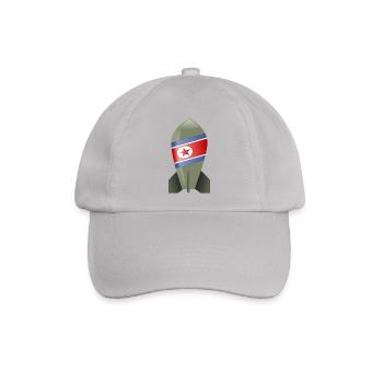Nordkorea Bombe - Baseballkappe - Grau - Vorne