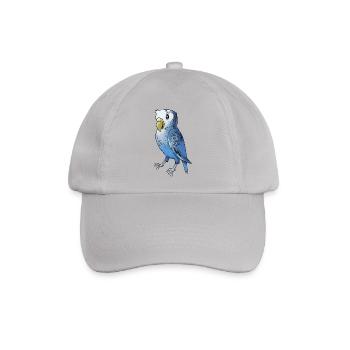 wellensittich budgie budgerigar birds voegel - Baseballkappe - Grau - Vorne