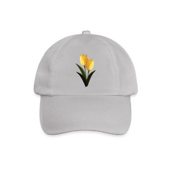 Tulpen Gelb - Baseballkappe - Grau - Vorne