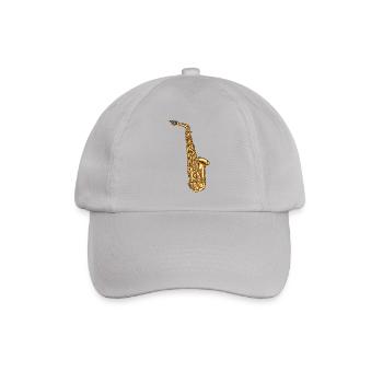 Saxophone Saxofon - Baseballkappe - Grau - Vorne