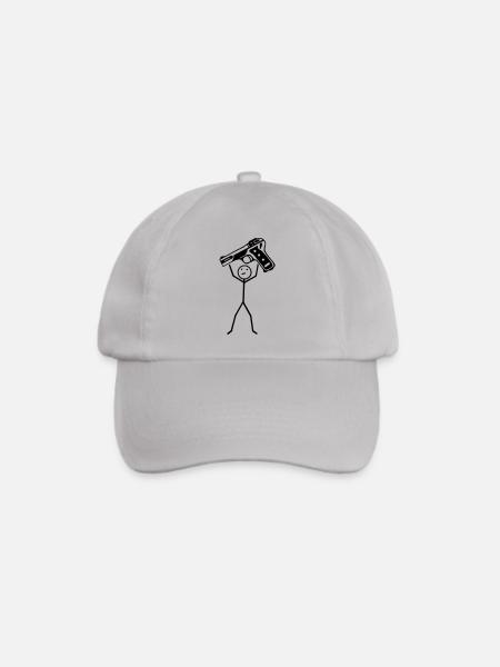 Pistole - Baseballkappe - Grau