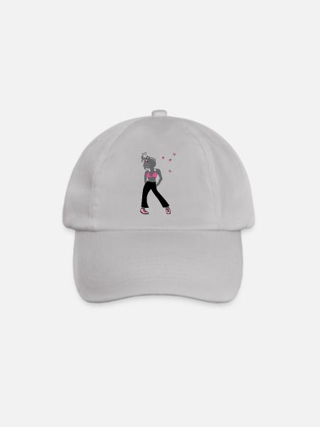 Junges Mädchen - Baseballkappe - Grau