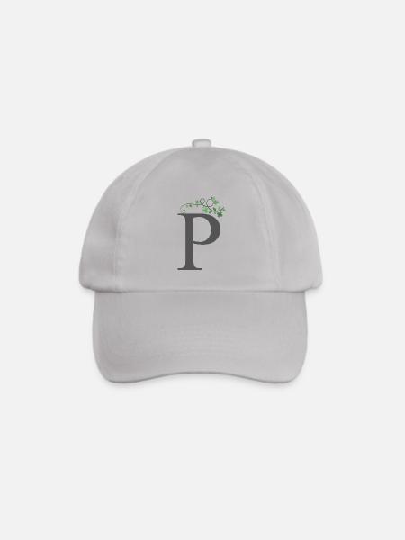 P mit Kleeblätter - Baseballkappe - Grau