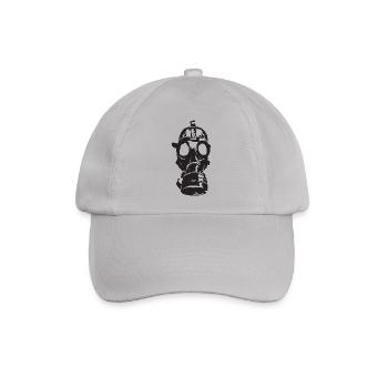 Gasmaske - Baseballkappe - Grau - Vorne