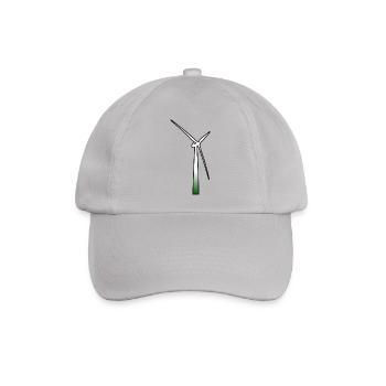 windmill windmuehle wind turbine windrad11 - Baseballkappe - Grau - Vorne