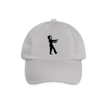 Zombie TV - Baseballkappe - Grau - Vorne