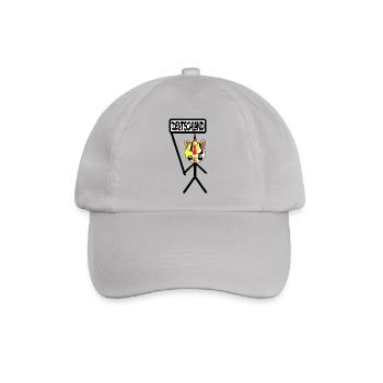 Lustiges Strichmännchen, Fußball Fan , Deutschland - Baseballkappe - Grau - Vorne