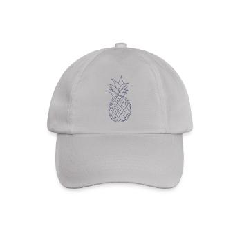 Ananas - Baseballkappe - Grau - Vorne