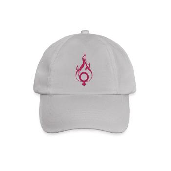 pink frau venus symbol weiblich maedchen girl on f - Baseballkappe - Grau - Vorne