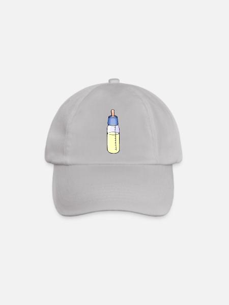Milchflasche - Baseballkappe - Grau
