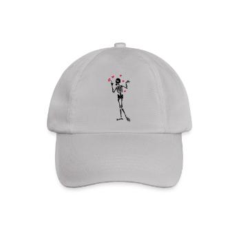 Skeleton-Liebhaber - Baseballkappe - Grau - Vorne