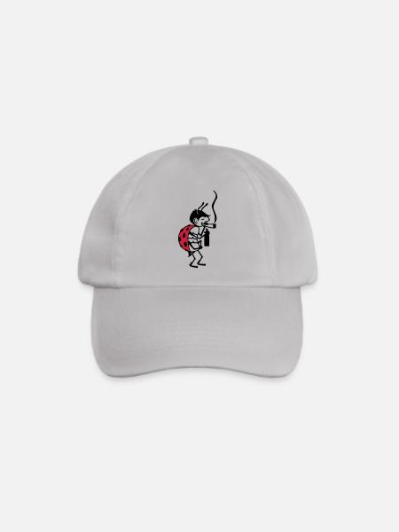 Kiffer-Käfer / pothead ladybug (2c) - Baseballkappe - Grau