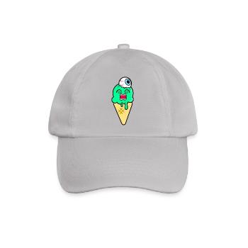 Funky Ice Cream - Baseballkappe - Grau - Vorne