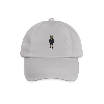 Erfolgreicher Wolf - Baseballkappe - Grau - Vorne